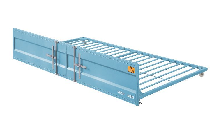 ACME •Includes Slat System and Trundle•Storage Headboard•Mattress is Not Included•Daybed: 9 Slats, Trundle: 19 Slats•Recommended Mattress Thickness: 6" | Meri Furniture