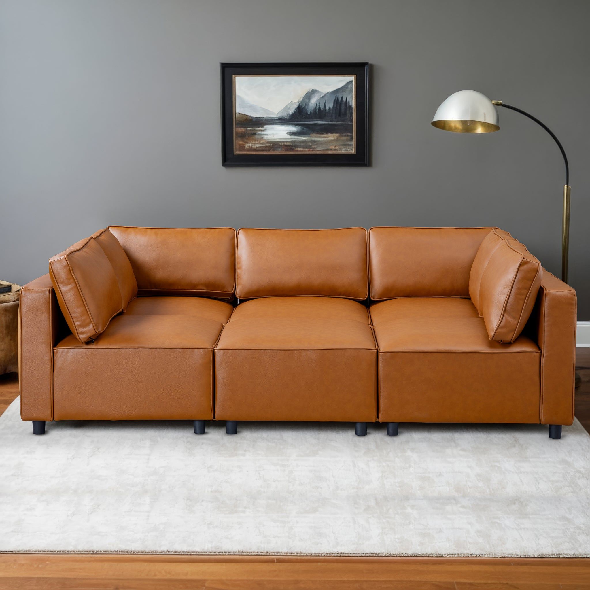 Reno - Modular Sofa - Cognac