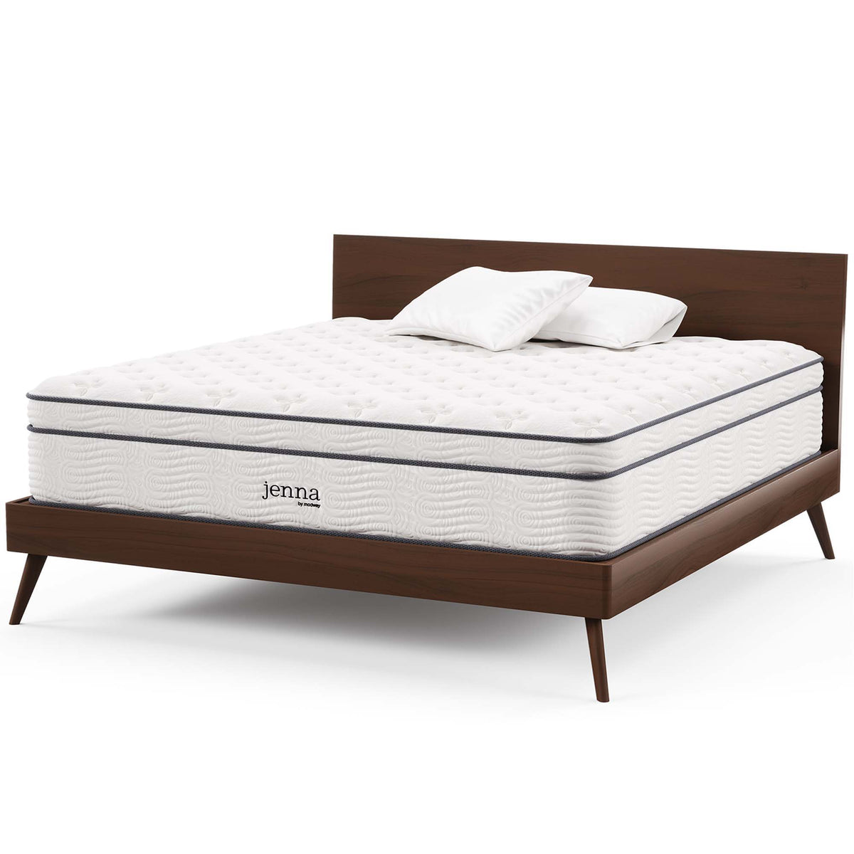 Jenna 14" Innerspring and Foam King Mattress by Modway