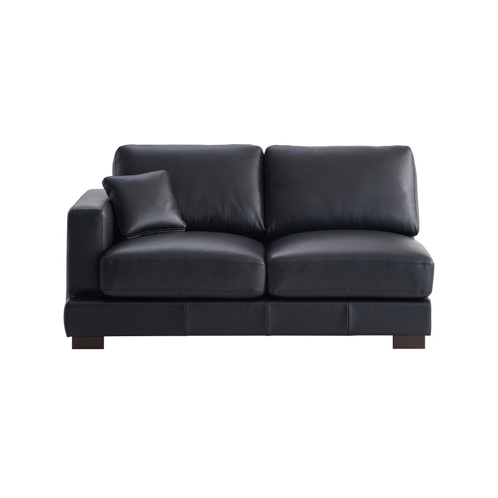 Geralyn - Sectional Sofa With 2 Pillows - Black