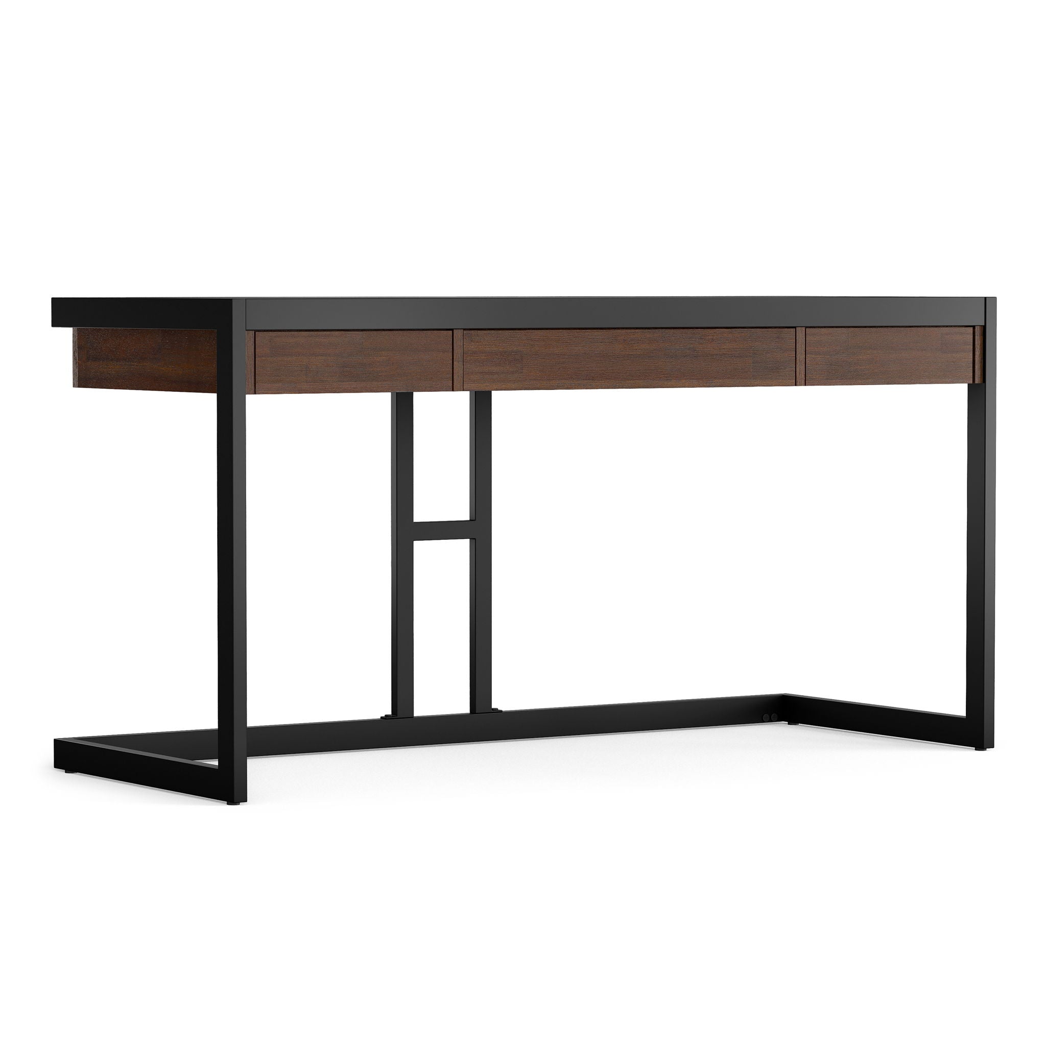 Erina - Desk - Distressed Charcoal Brown