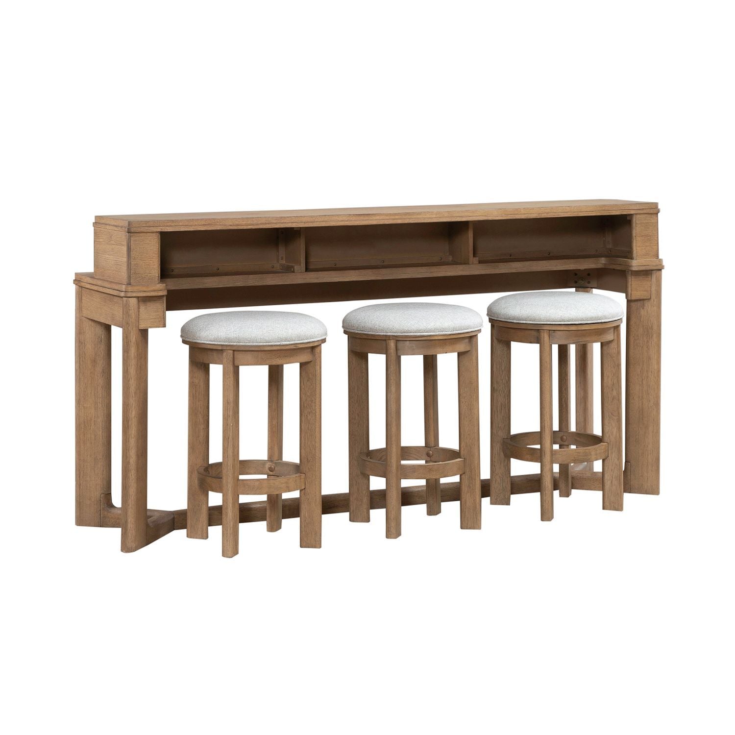 Ballentine - 4 Piece Bar Set - Brown