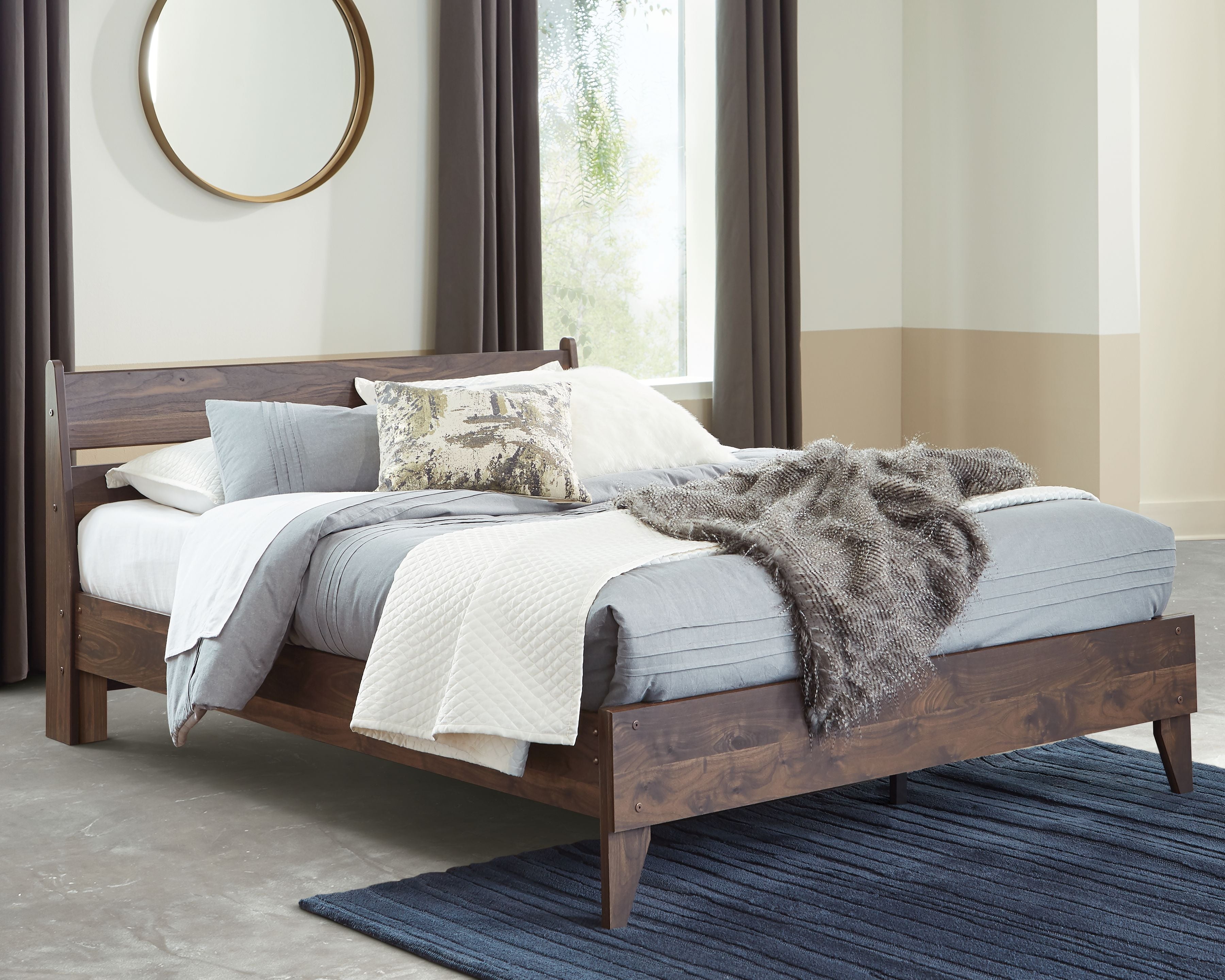Signature Design by Ashley® Calverson - Panel Platform Bed | Meri Furniture