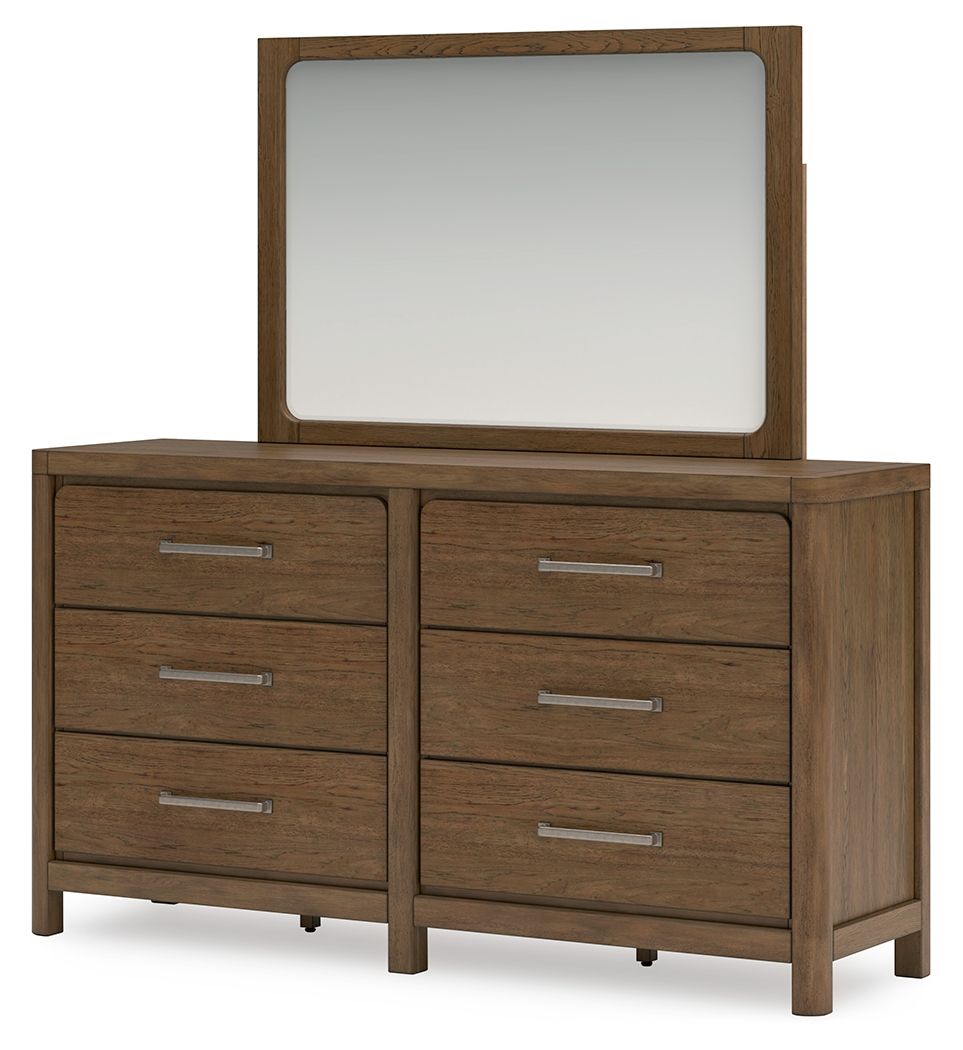Signature Design by Ashley® Cabalynn - Light Brown - Dresser And Mirror | Meri Furniture
