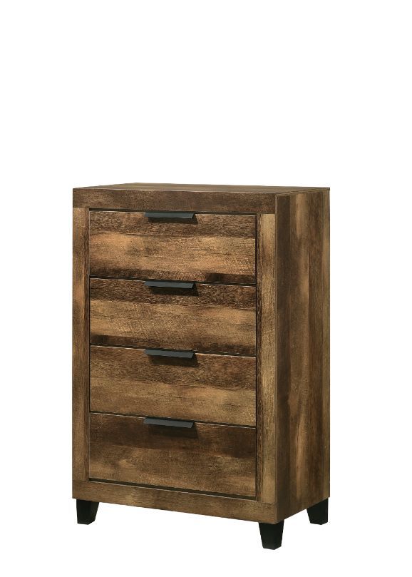 ACME Morales - Chest - Rustic Oak Finish | Meri Furniture