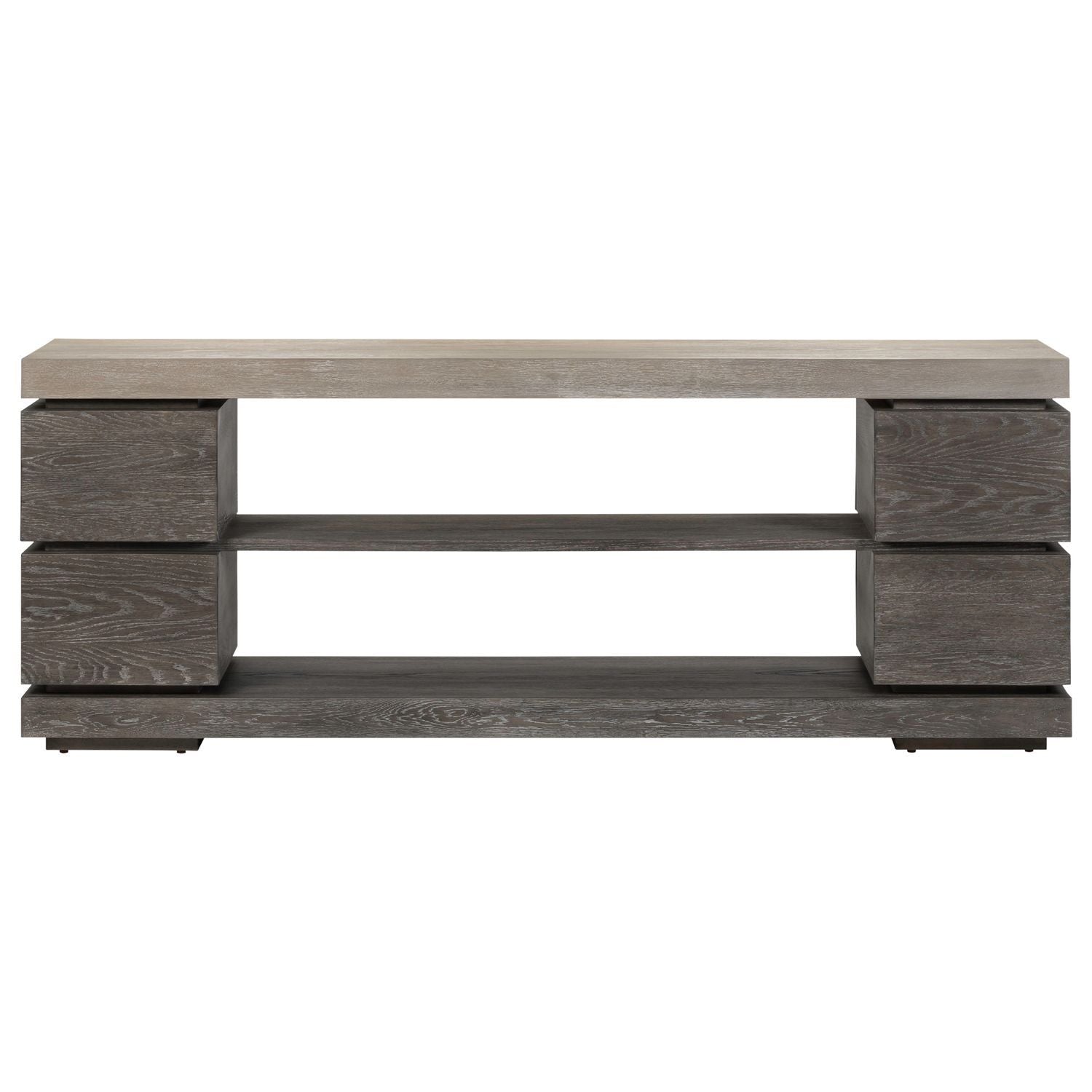 Piedmont - 84'' TV Console - Charcoal / Ash