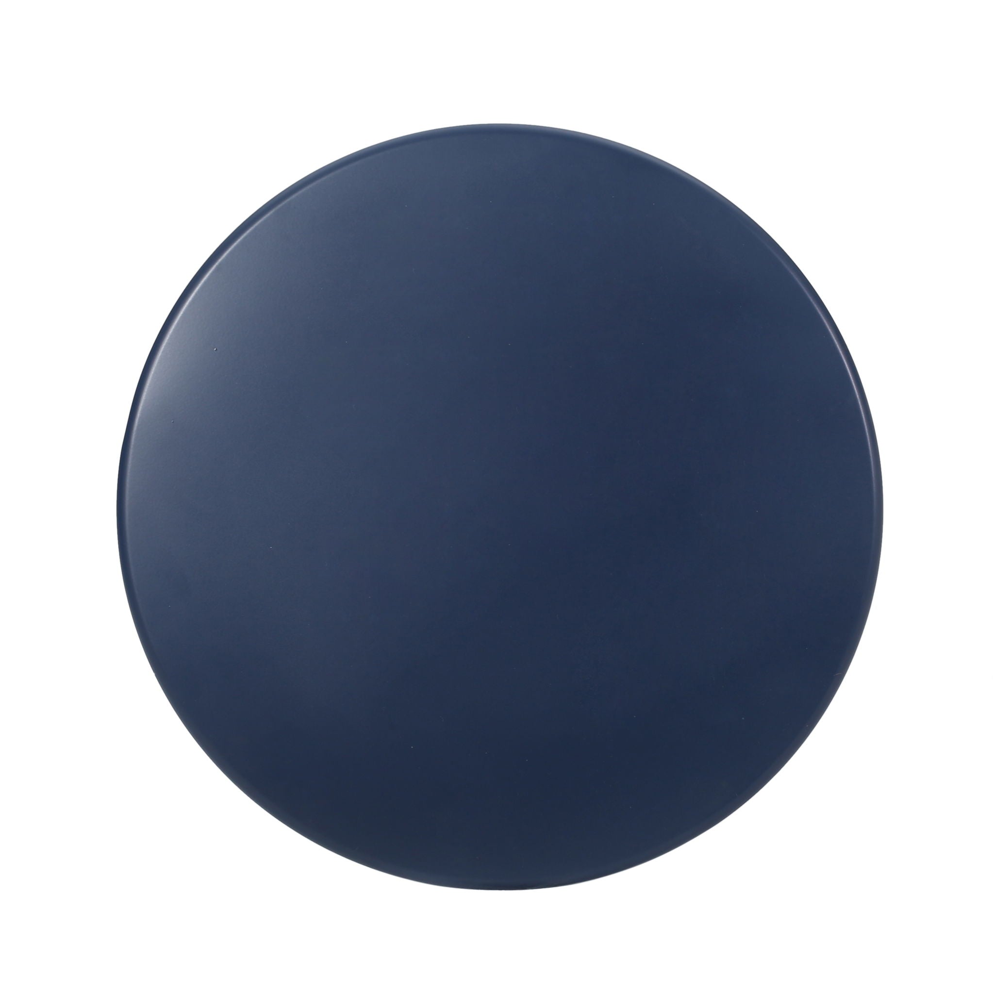 Zine - Outdoor Side Table With Hourglass Shaped And Iron Frame - Navy