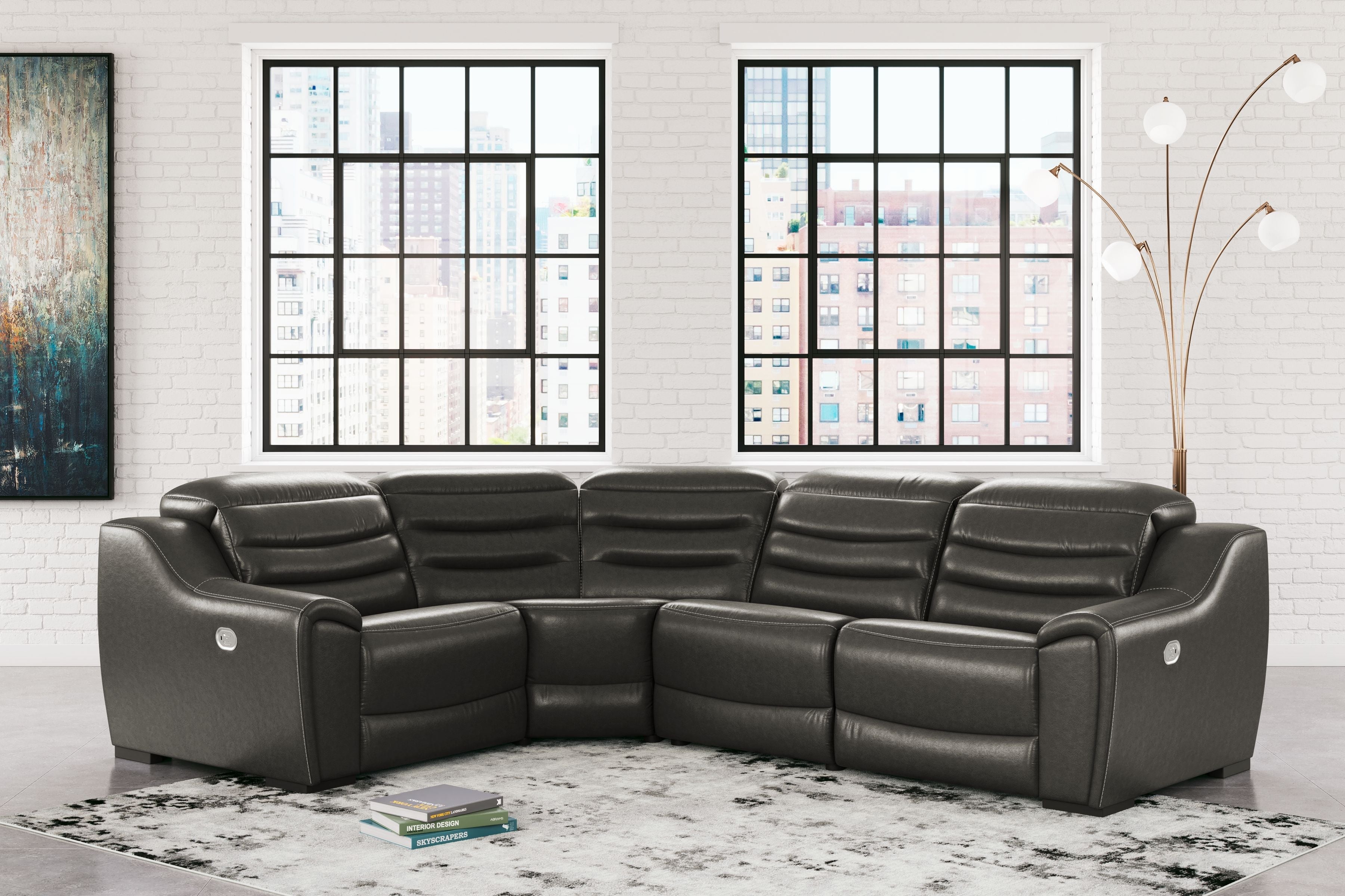 Signature Design by Ashley® Center Line - Power Recliner Sectional | Meri Furniture