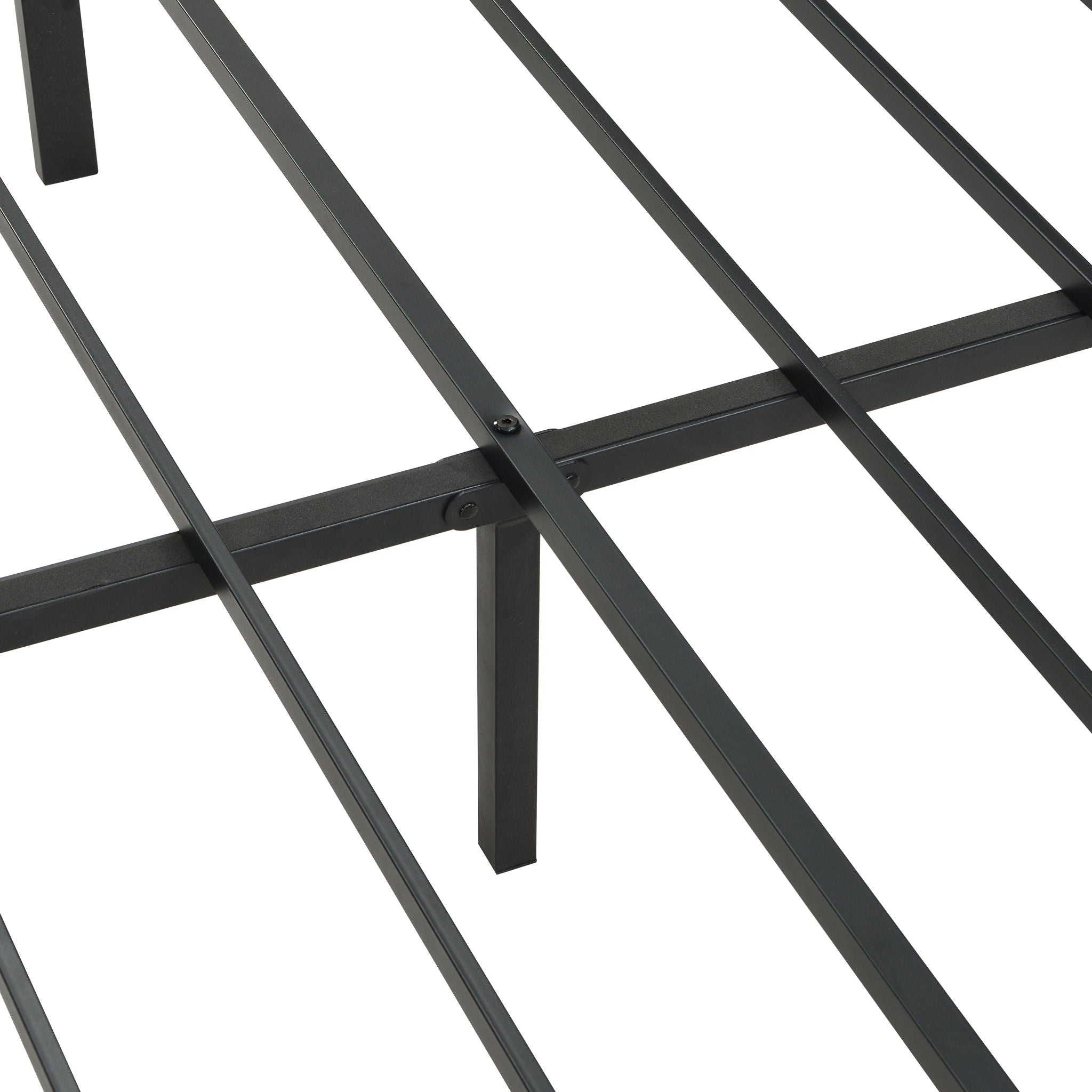 Modern Bed Frame With LED Lights, Upholstered Headboard, USB Charging