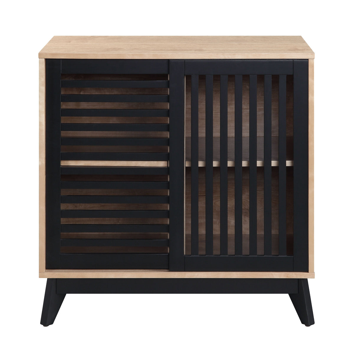 ACME Gamaliel - Console Table - Oak & Espresso Finish | Meri Furniture