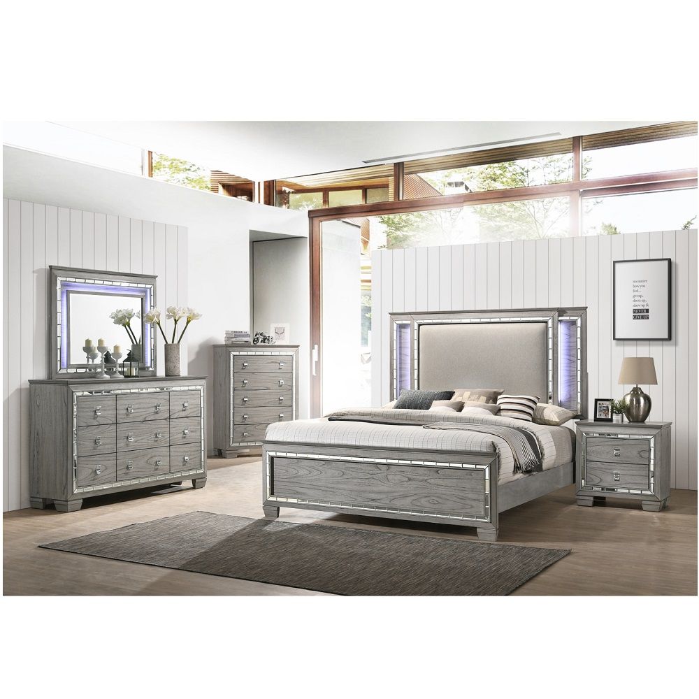 ACME Antares - Chest - Light Gray Oak | Meri Furniture