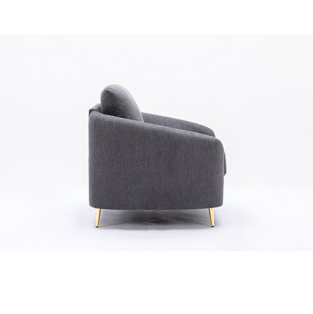 ACME Yuina - Loveseat - Gray Linen | Meri Furniture