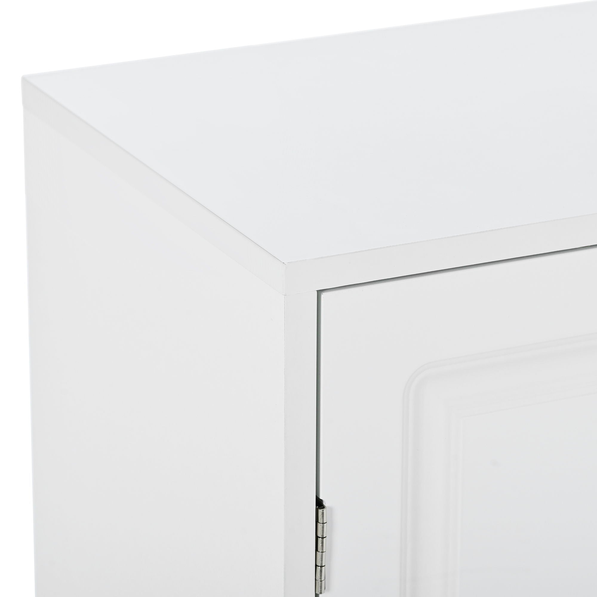 Sleek And Modern Shoe Cabinet With Adjustable Shelves, Space Saving Design