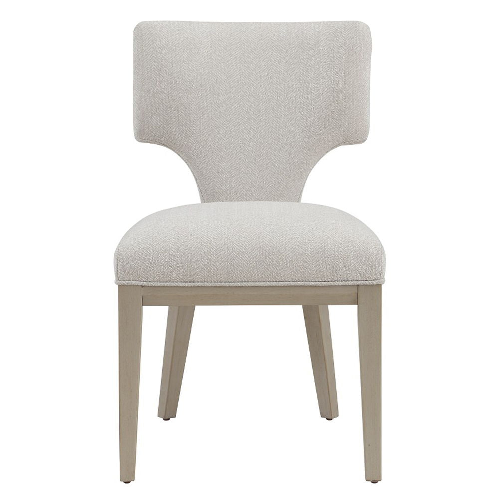 Kasa - Side Chair Set of 2) - Linen & Champagne