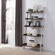 Liberty Furniture Farmhouse - Leaning Bookcase - White | Meri Furniture