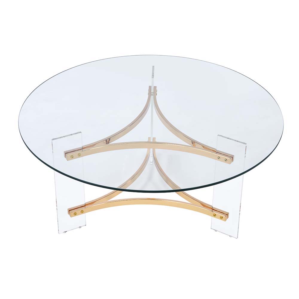 ACME Sosi - Coffee Table - Gold Finish | Meri Furniture