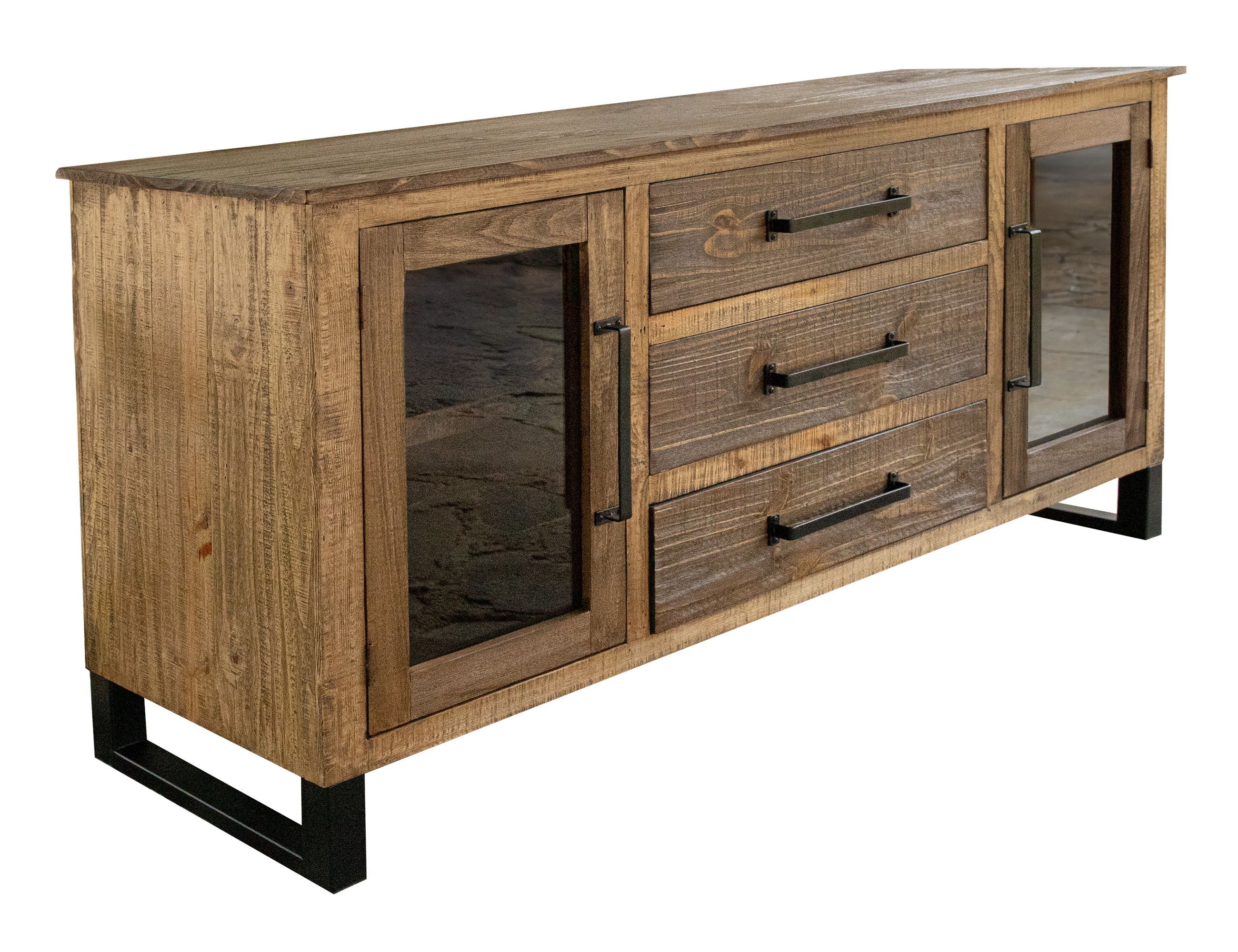 International Furniture Direct Olivo - Buffet - Natural Brown | Meri Furniture
