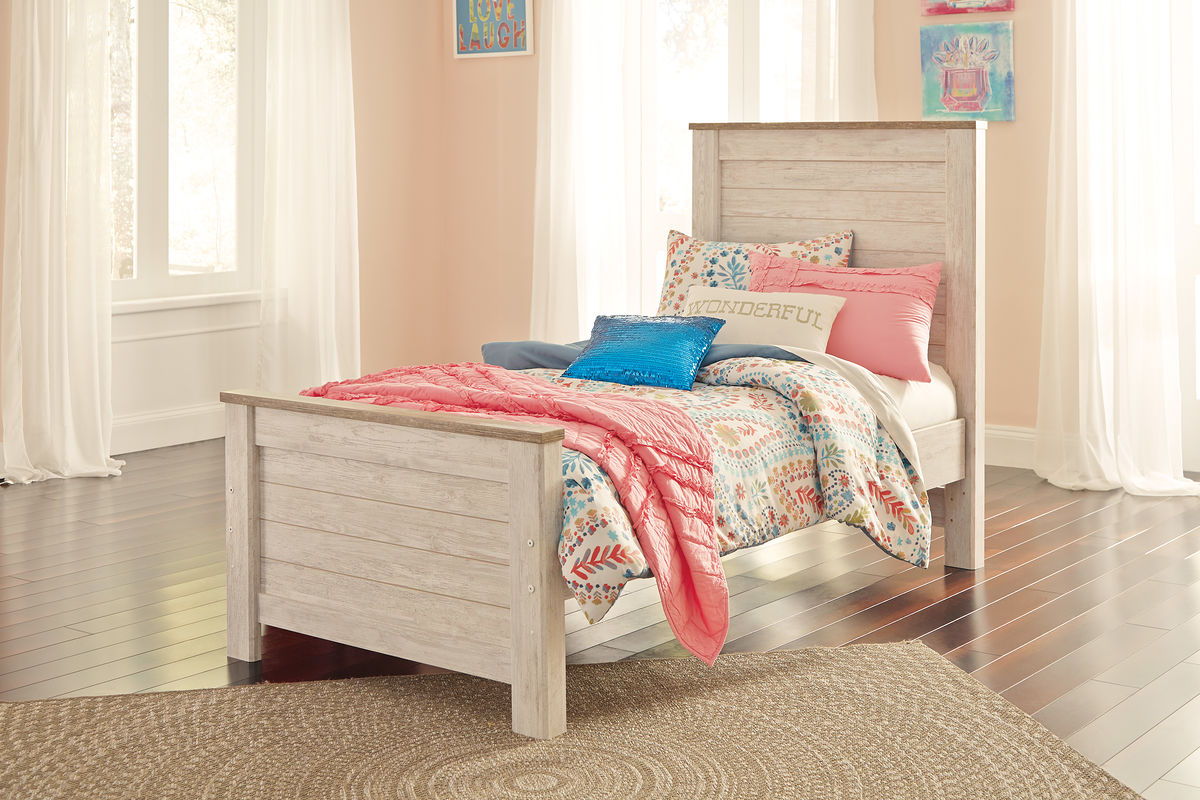Signature Design by Ashley® Willowton - Panel Bed | Meri Furniture