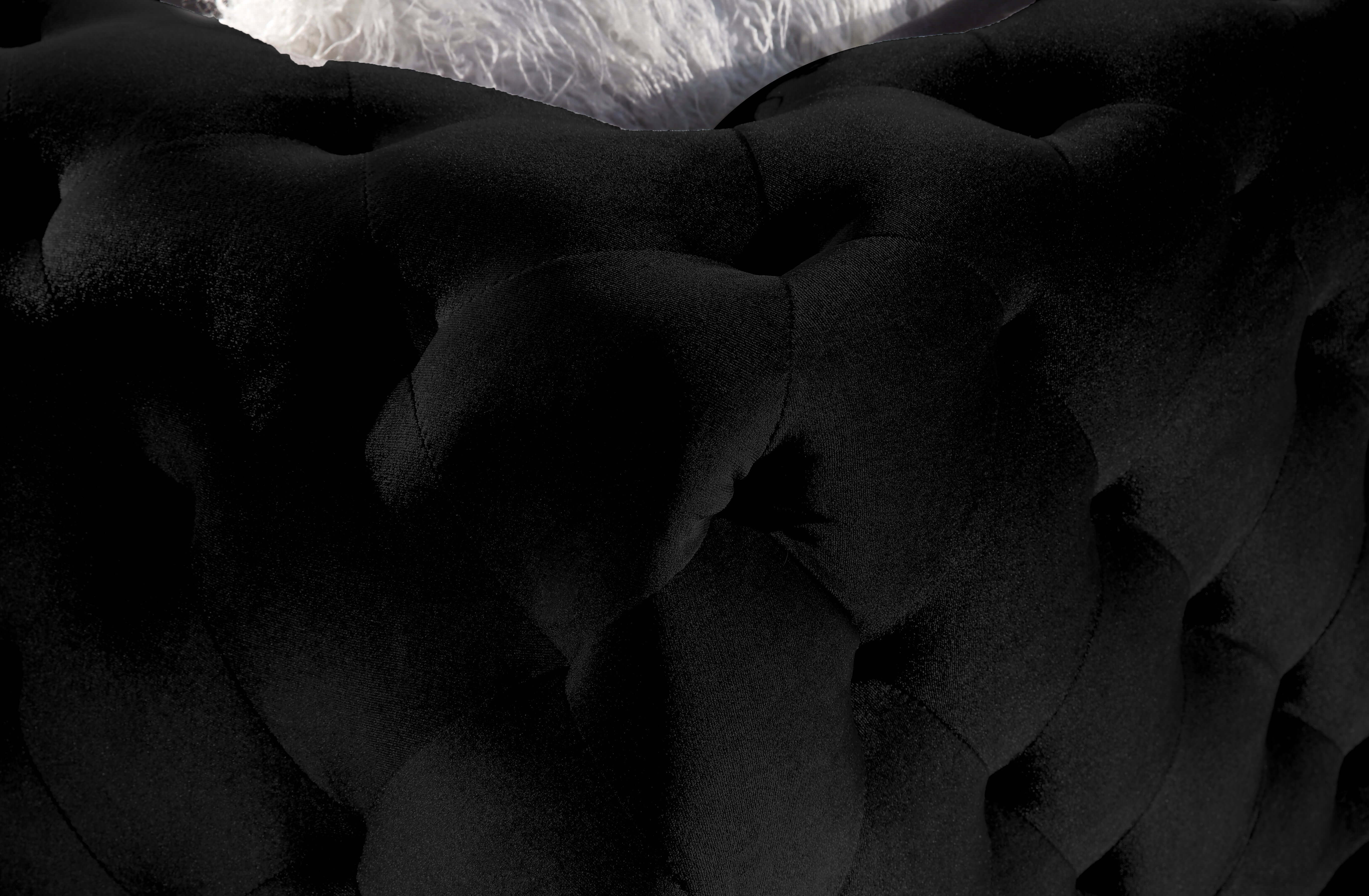 Modern Velvet Loveseat/ Sofa with Wood Frame and Metal Legs