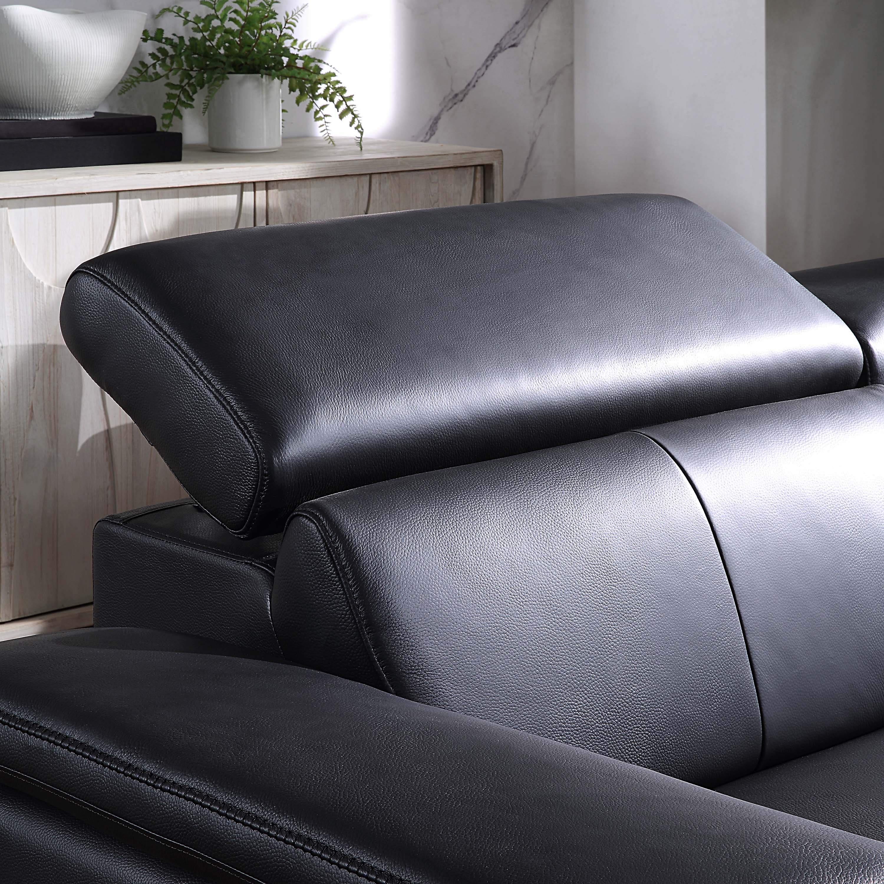 Luxury Reclining Genuine Leather Loveseat/Sofa