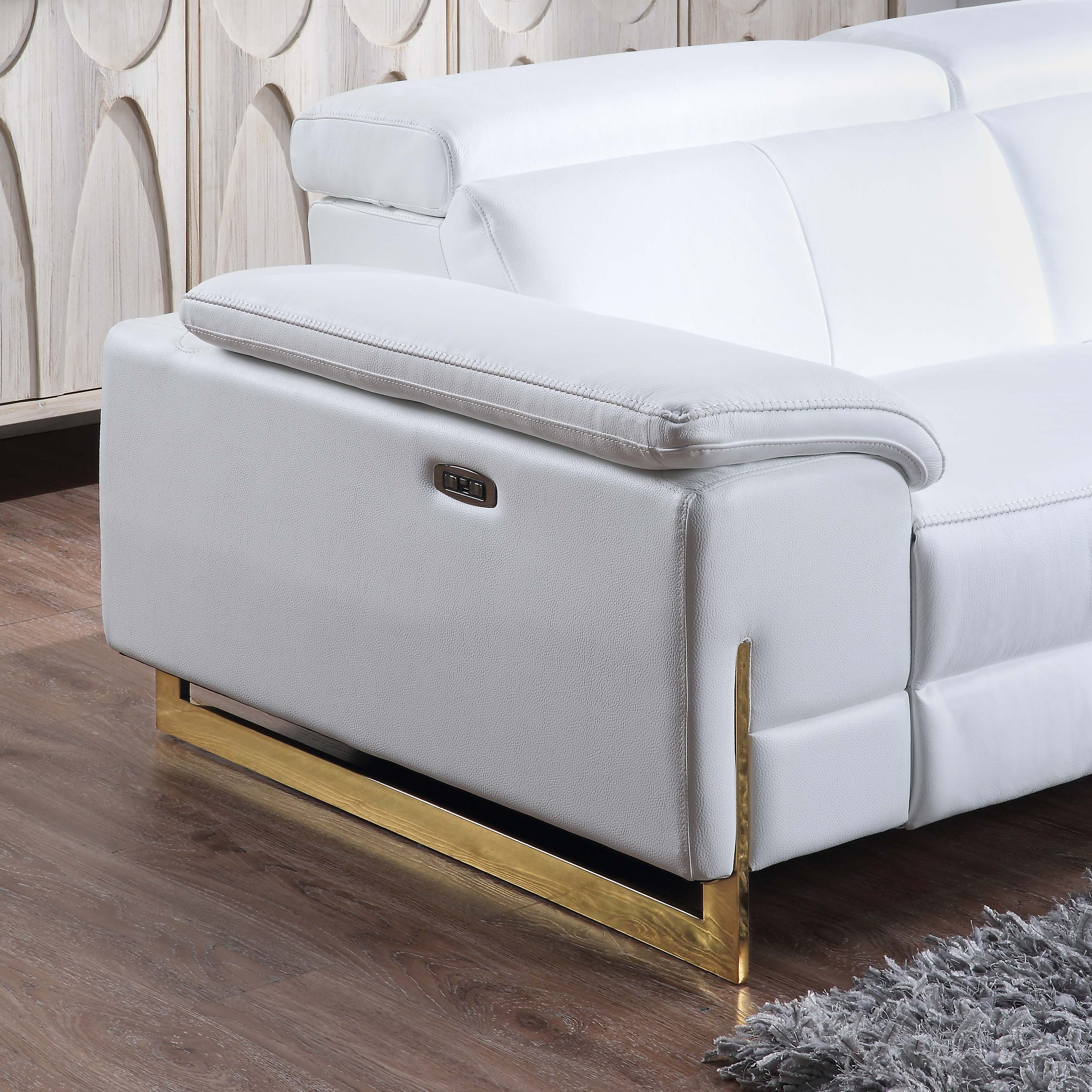 Luxury Reclining Genuine Leather Loveseat/Sofa