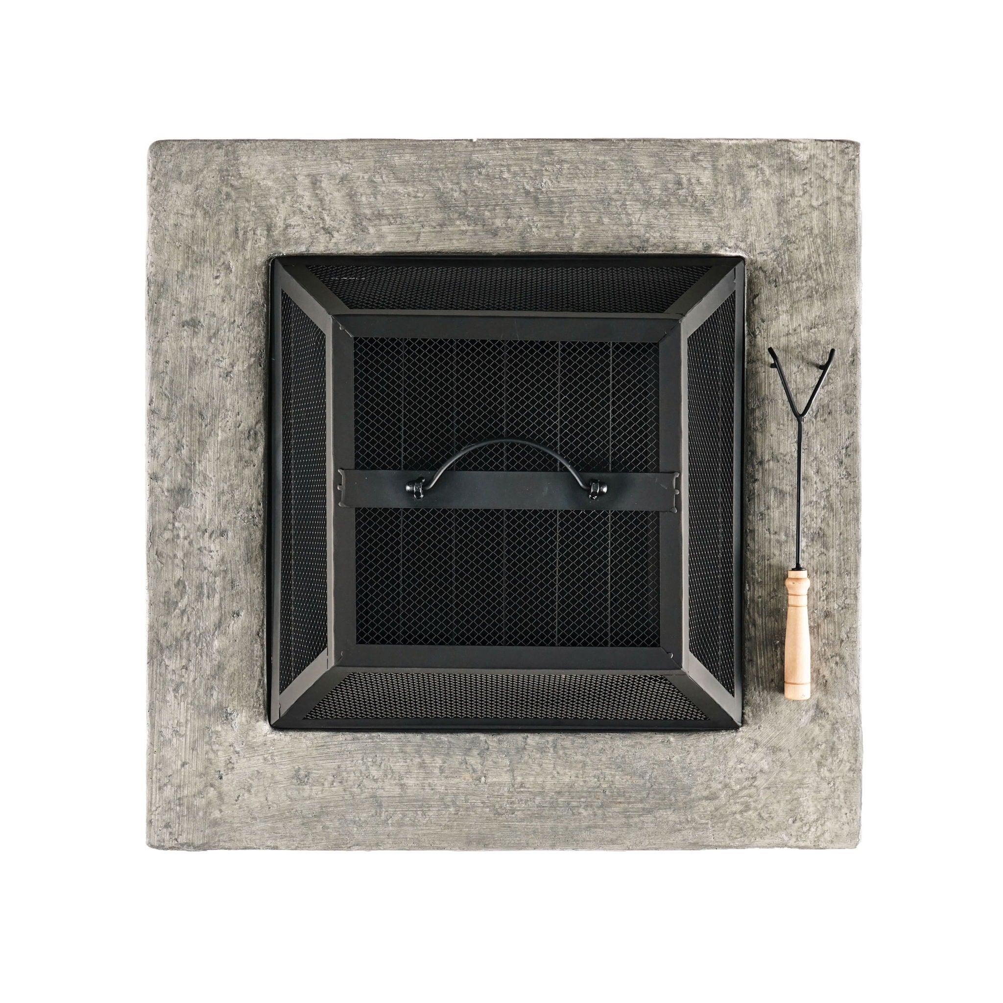 Outdoor Wood Bruning Magnesium Oxide Fire Pit With Lid