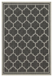 Sunshine - 5'3" X 7'3" Indoor & Outdoor Area Rug Polypropylene - Anthracite