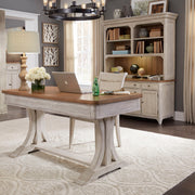 Liberty Furniture Farmhouse Reimagined - 3 Piece Home Office Set (Desk & Hutch) - White | Meri Furniture