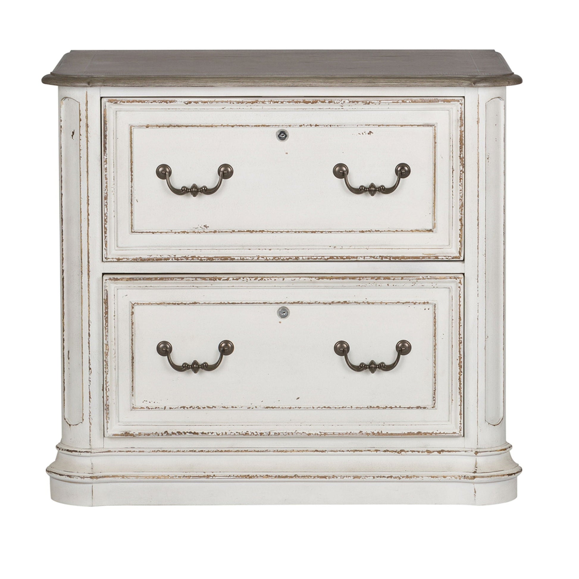 Liberty Furniture Magnolia Manor - Jr Executive Media Lateral File - White | Meri Furniture