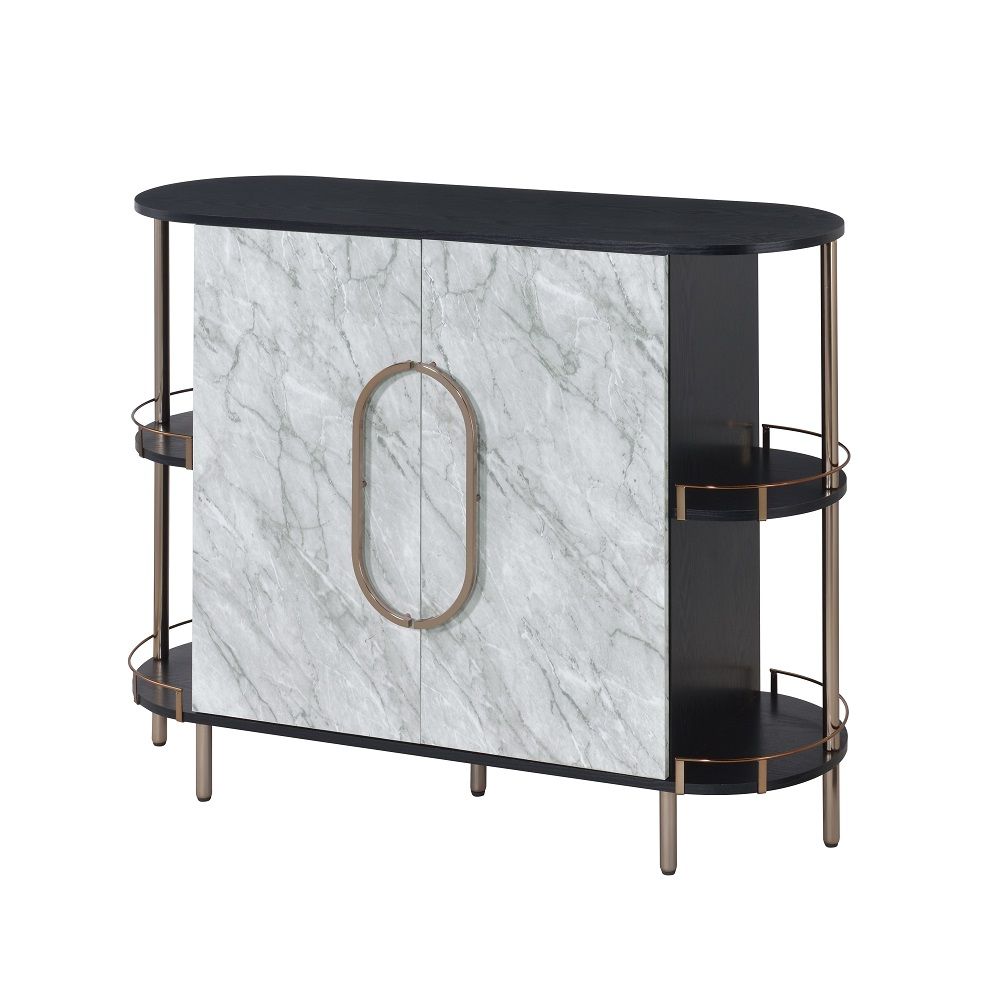 ACME Vidal - Wine Cabinet - White | Meri Furniture