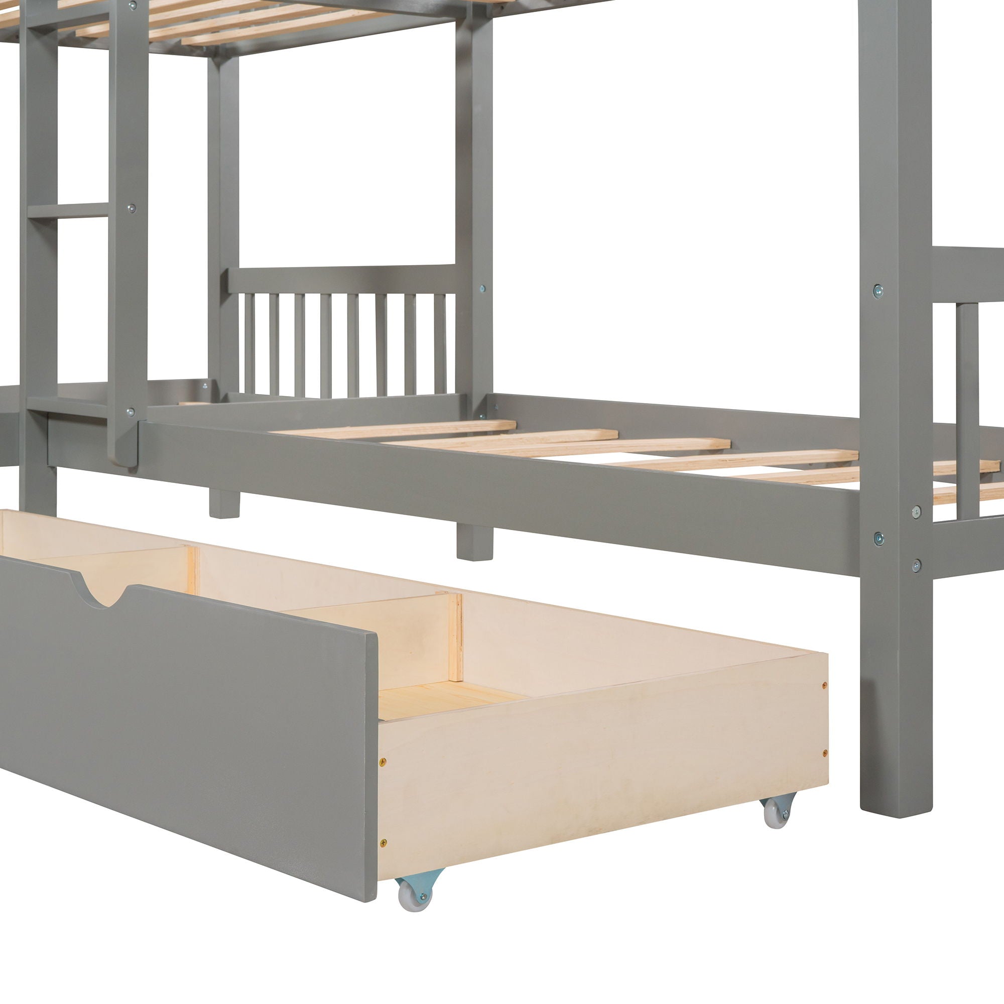L Shaped Bunk Bed With Drawers