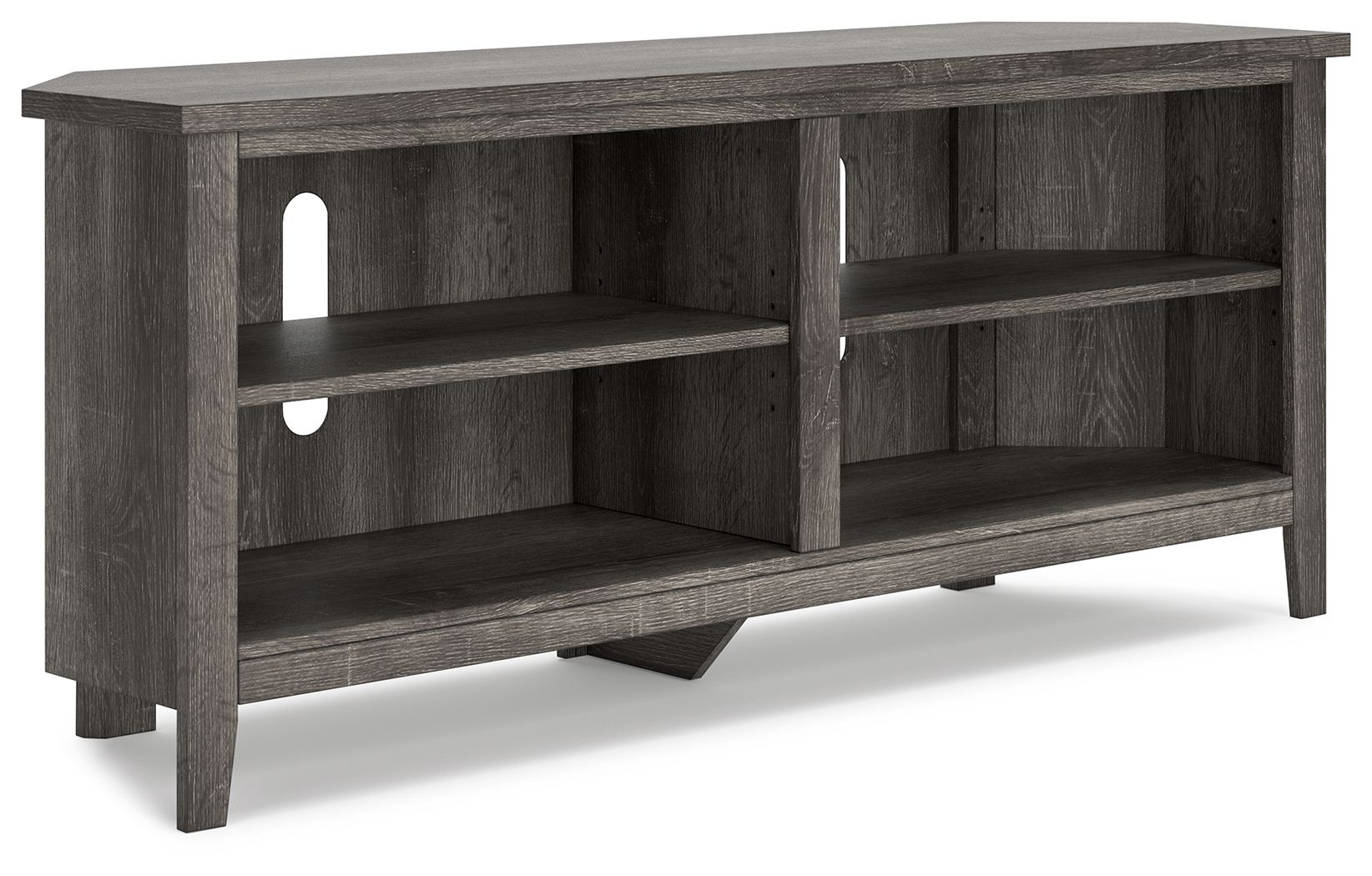 Signature Design by Ashley® Arlenbry - Gray - Medium Corner TV Stand | Meri Furniture