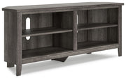 Signature Design by Ashley® Arlenbry - Gray - Medium Corner TV Stand | Meri Furniture