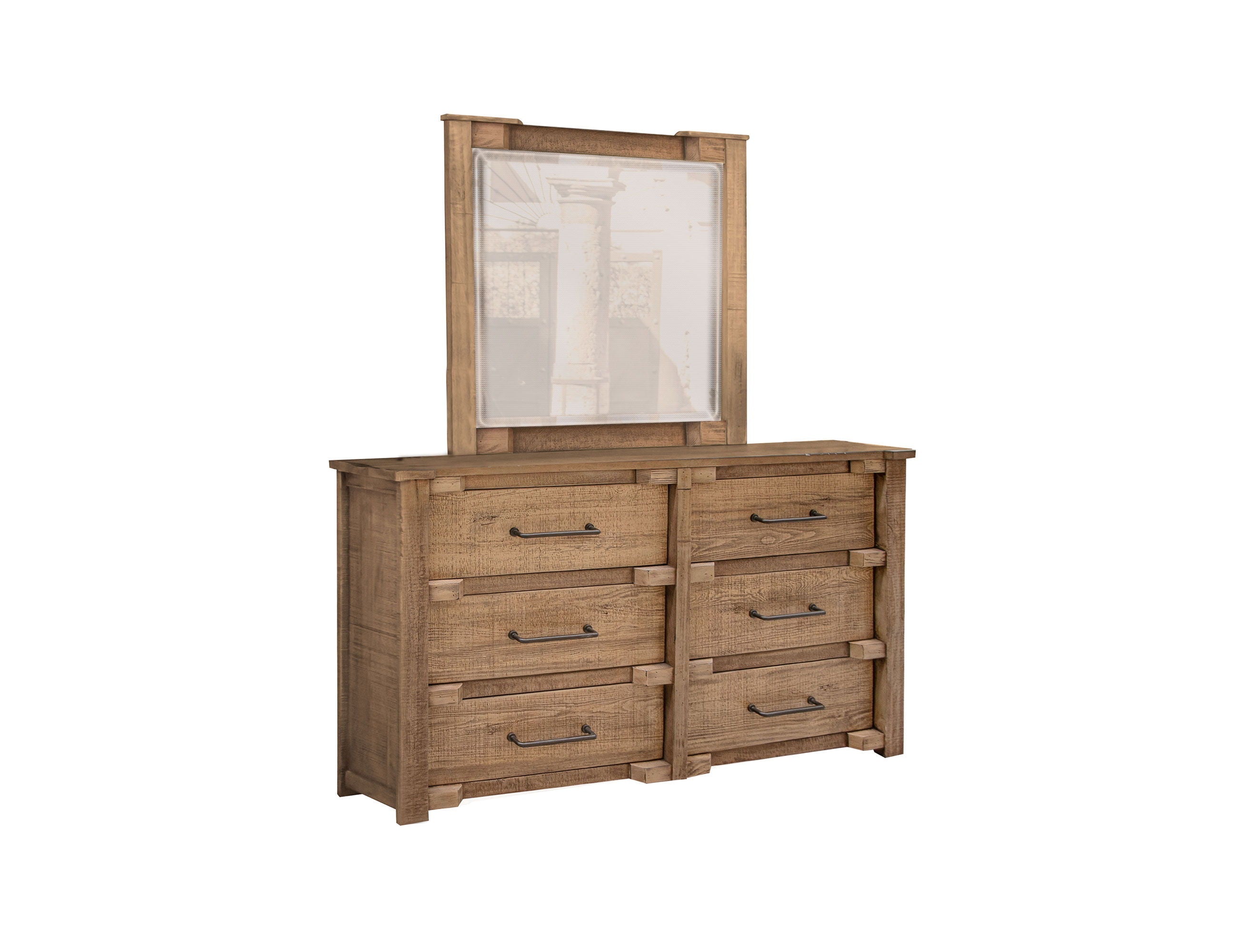 International Furniture Direct Berlin - Dresser - Natural Brown | Meri Furniture