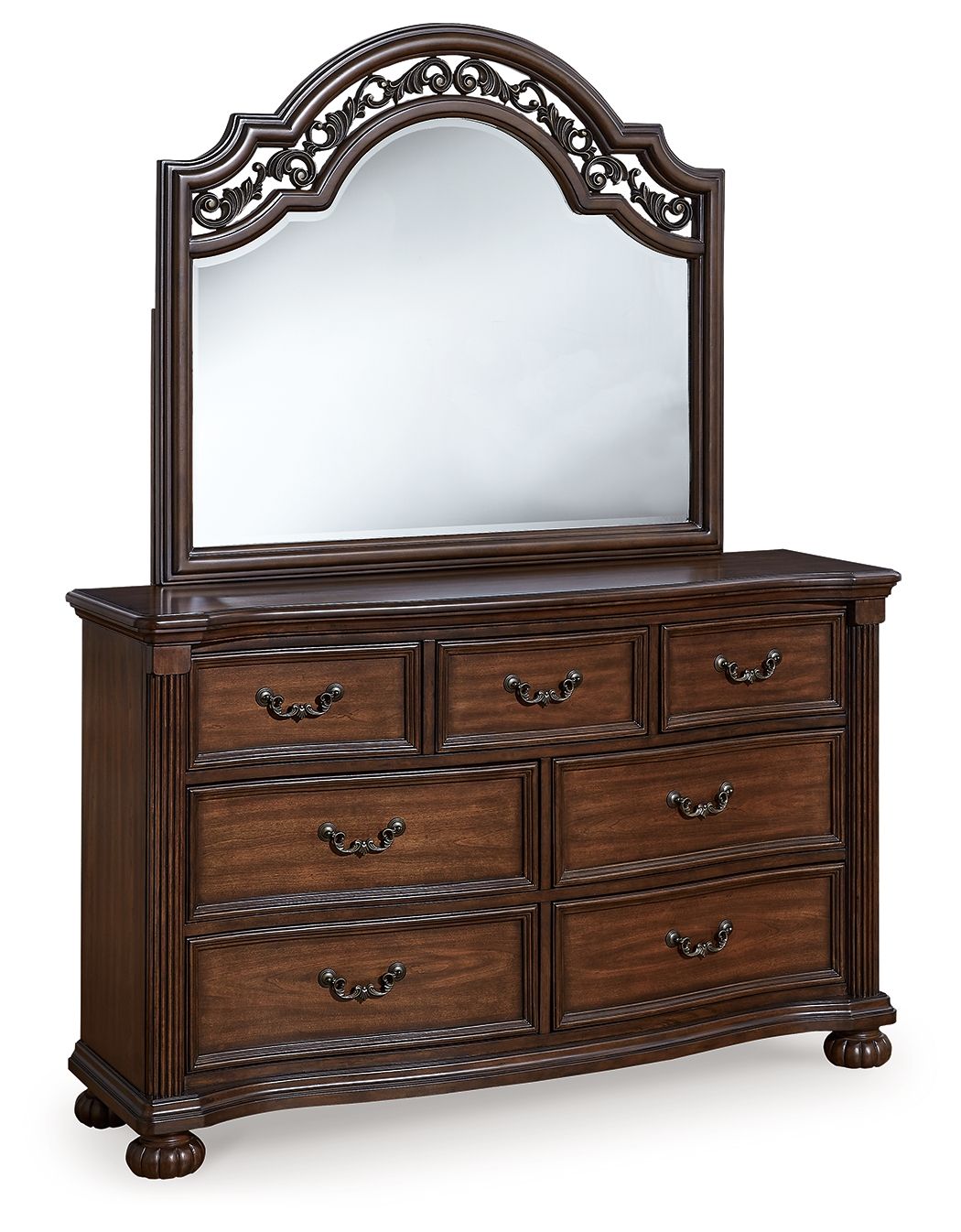 Signature Design by Ashley® Lavinton - Brown - Dresser And Mirror | Meri Furniture