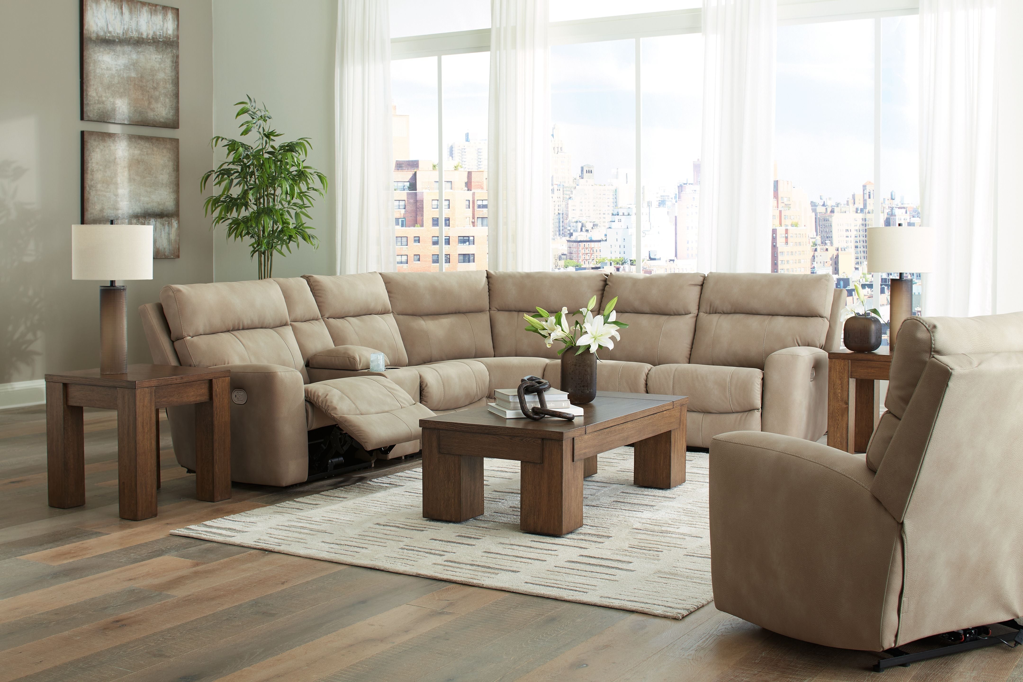 Signature Design by Ashley® Next-gen Durapella - Power Reclinering Sectional Set | Meri Furniture