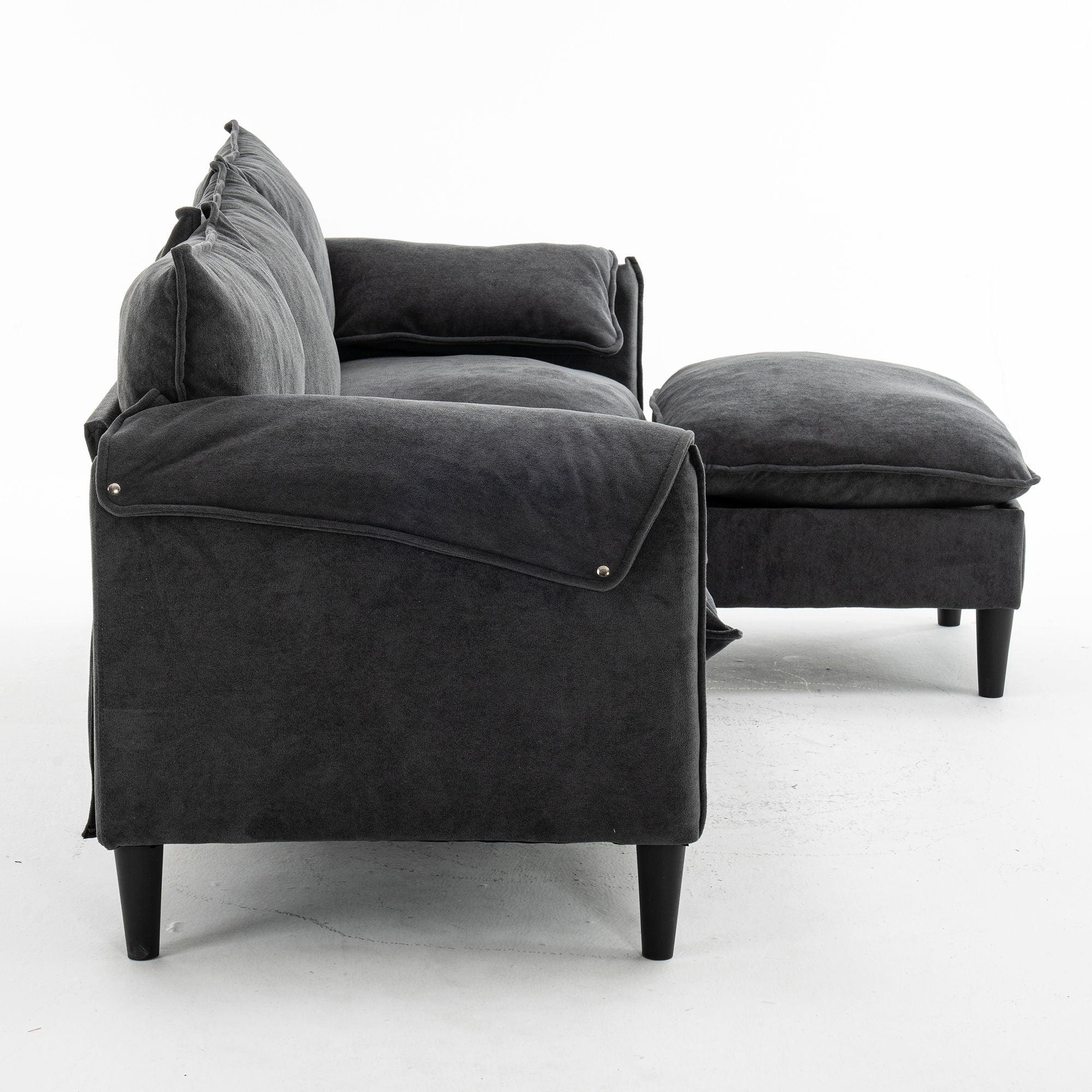 Convertible Combination Sofa With Footstools With Storage