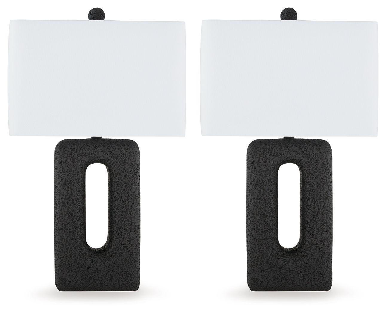 Signature Design by Ashley® Wimmings - Black - Poly Table Lamp (Set of 2) | Meri Furniture