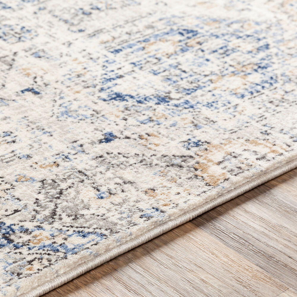 Indigo Machine Woven Rug