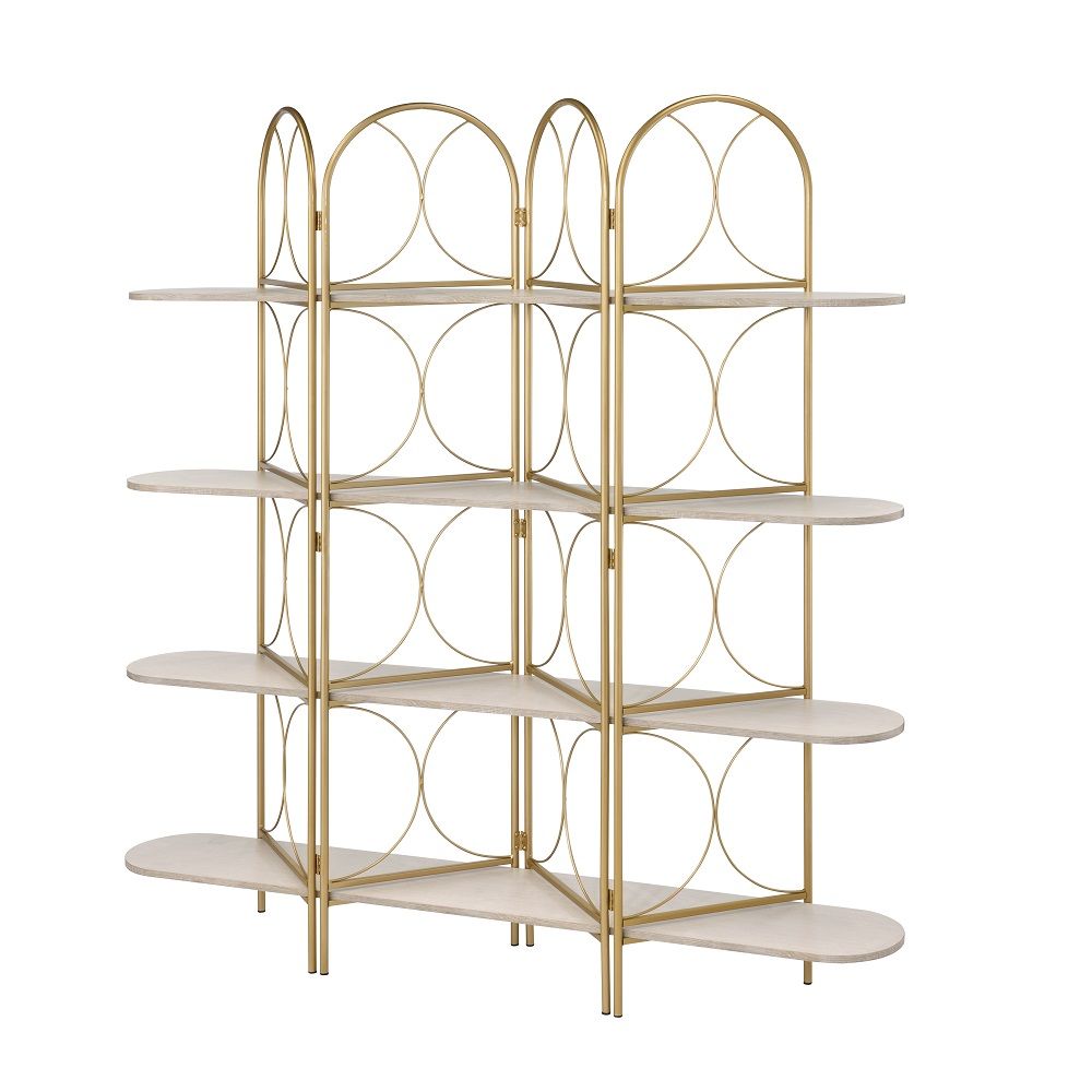 ACME Altair - Bookshelf - Gold | Meri Furniture