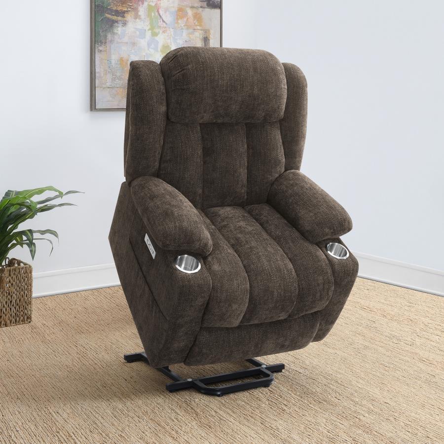 Coaster Fine Furniture Houston - Upholstered Power Lift Recliner Chair | Meri Furniture