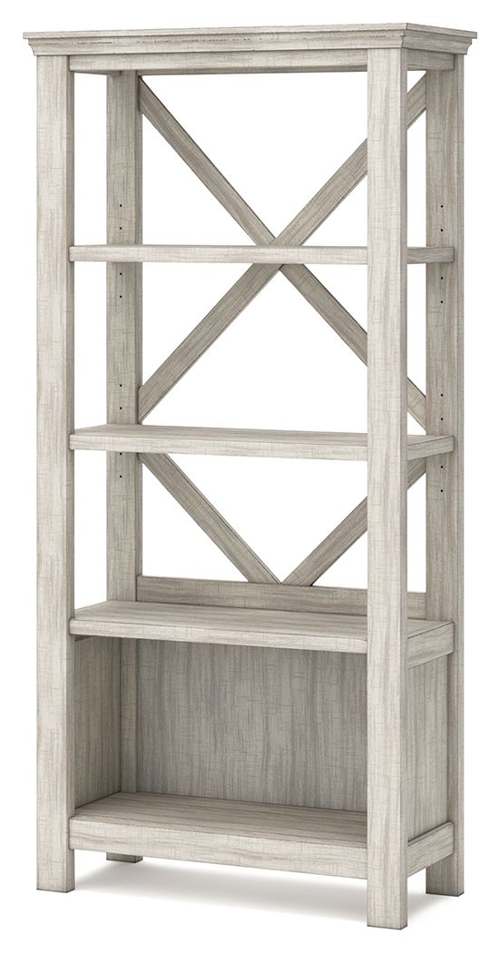 Ashley Furniture Carynhurst - Whitewash - Large Bookcase | Meri Furniture