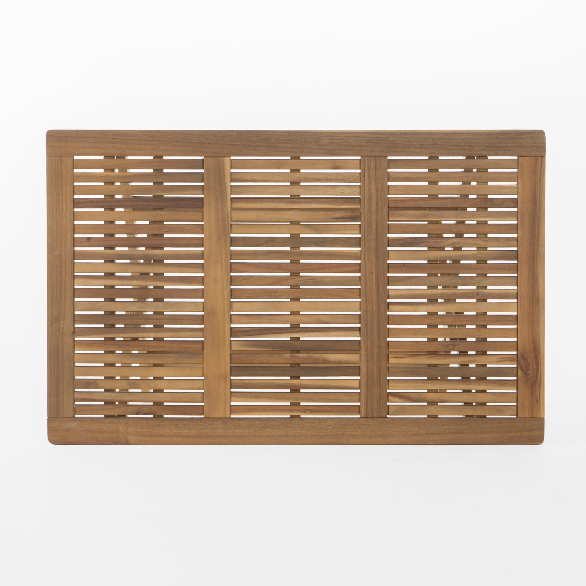 Blissique - Outdoor Foldable Wood Dining Table With Slat Design