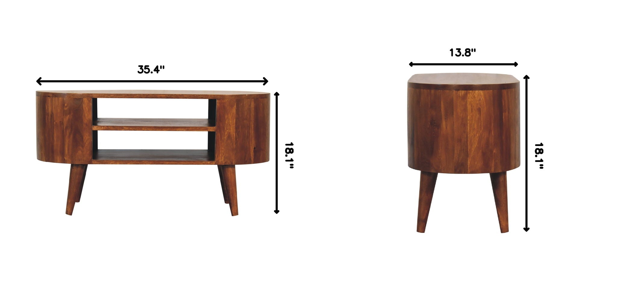 Cortez - Media Unit - Chestnut