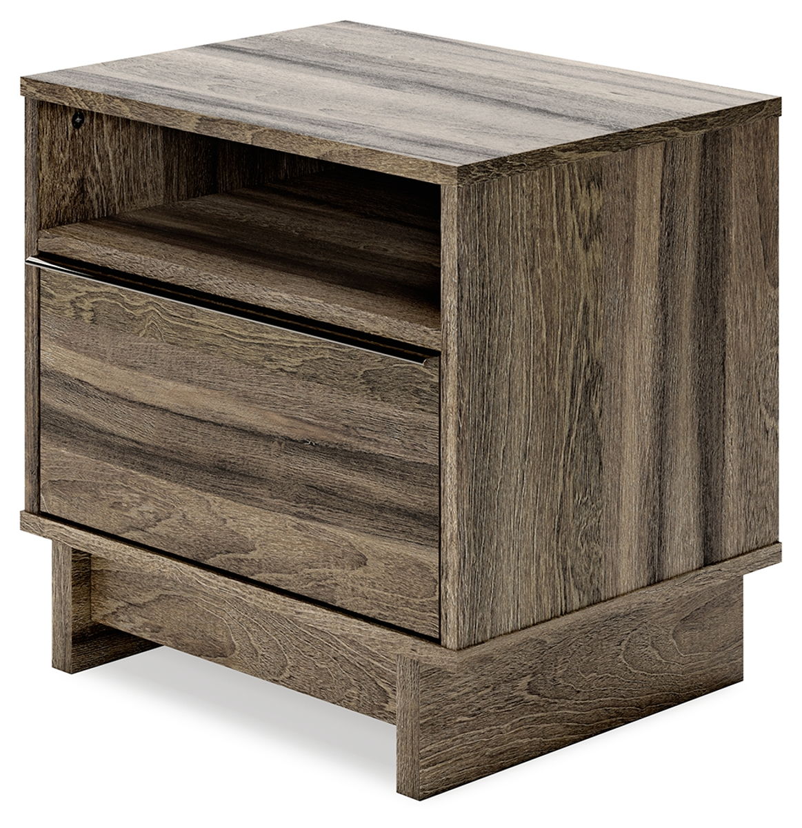 Signature Design by Ashley® Shallifer - Brown - One Drawer Night Stand | Meri Furniture