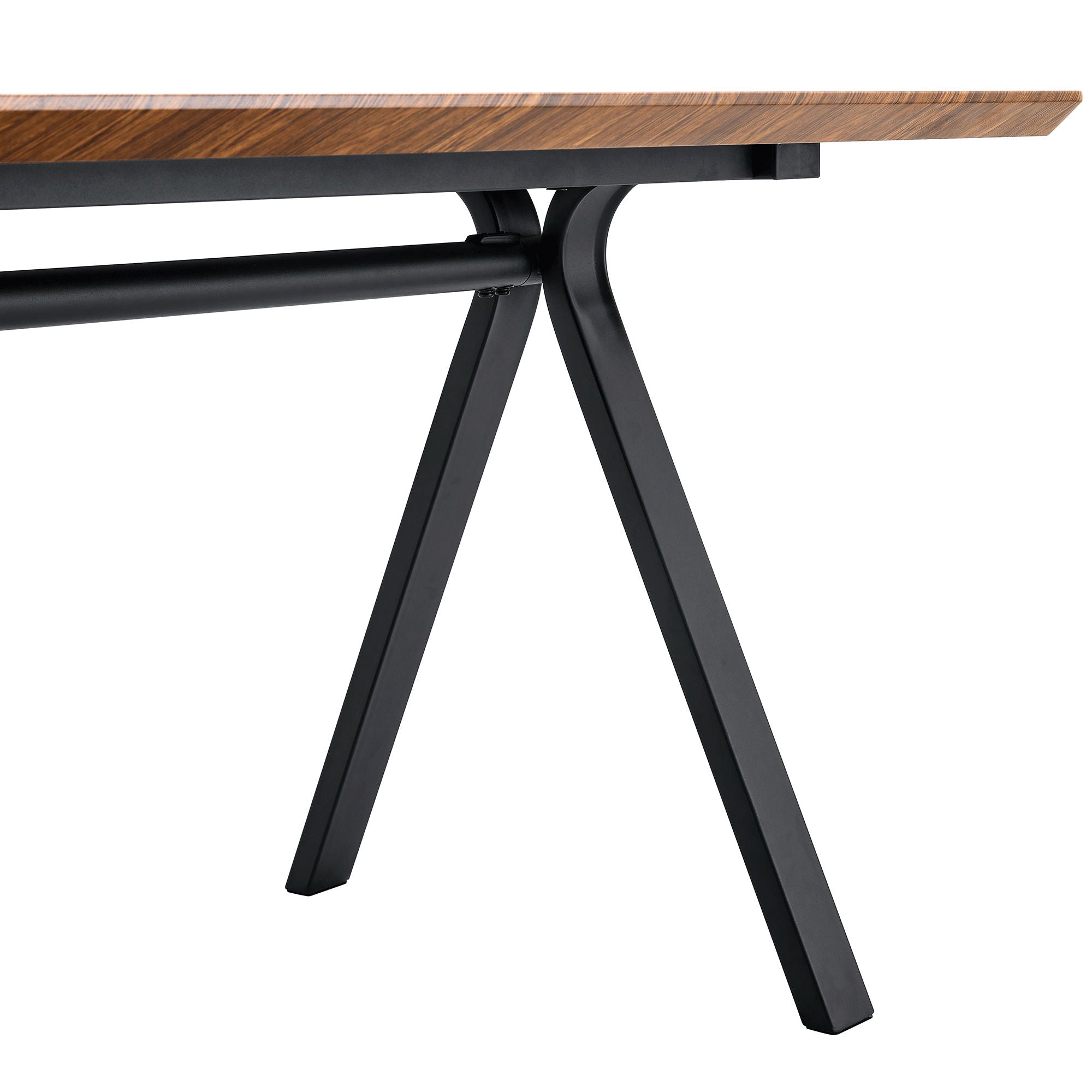 Herringbone Pattern Dining Table A Perfect Match For Modern Minimalist And Industrial Home Styles - Walnut