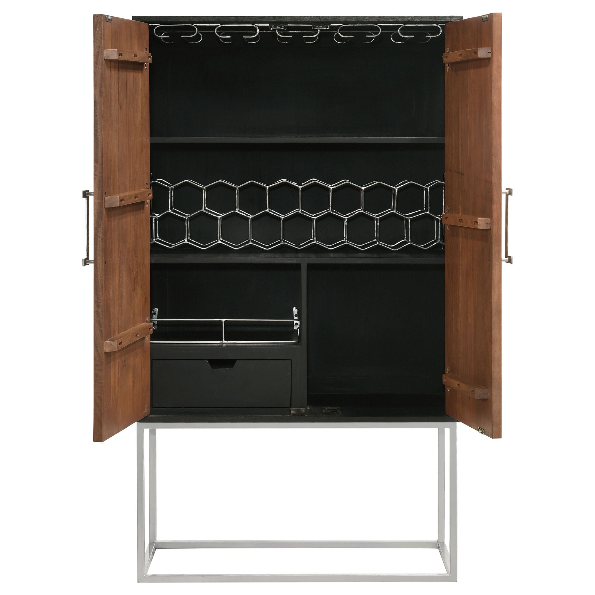 Washoe - 2 Door Bar Cabinet - Walnut