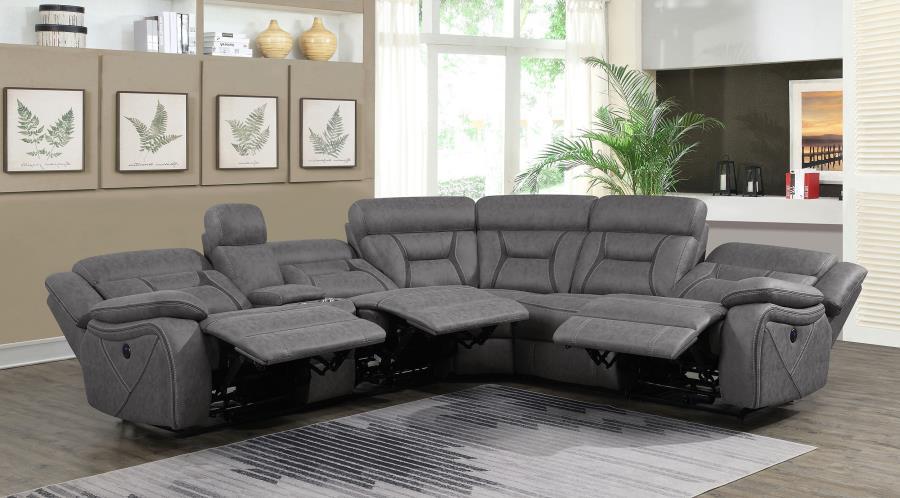 Coaster Fine Furniture Higgins - Four-Piece Upholstered Power Sectional | Meri Furniture