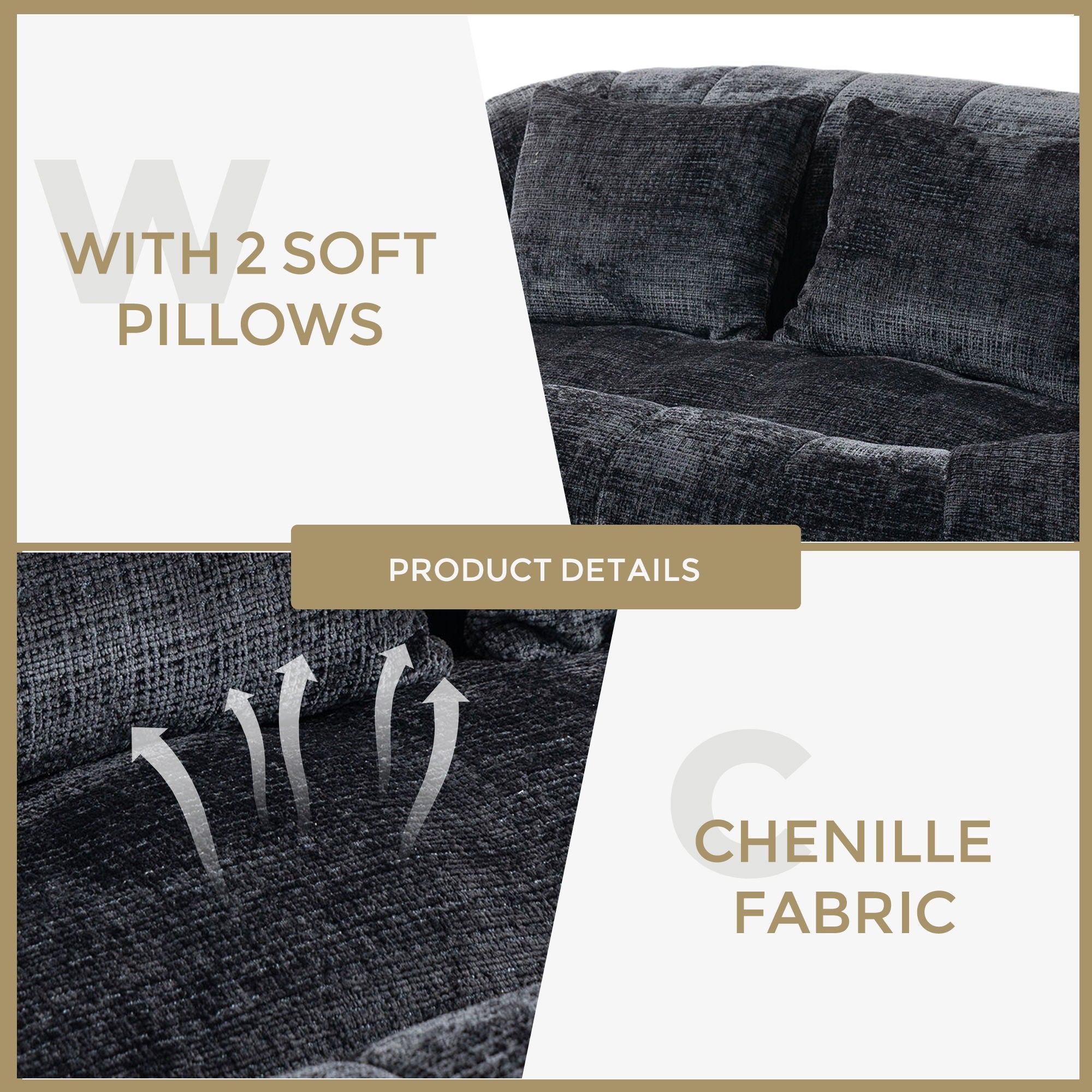 Bean Bag Lazy Sofa, Durable Comfort Lounger High Back Bean Bag Chair Couch