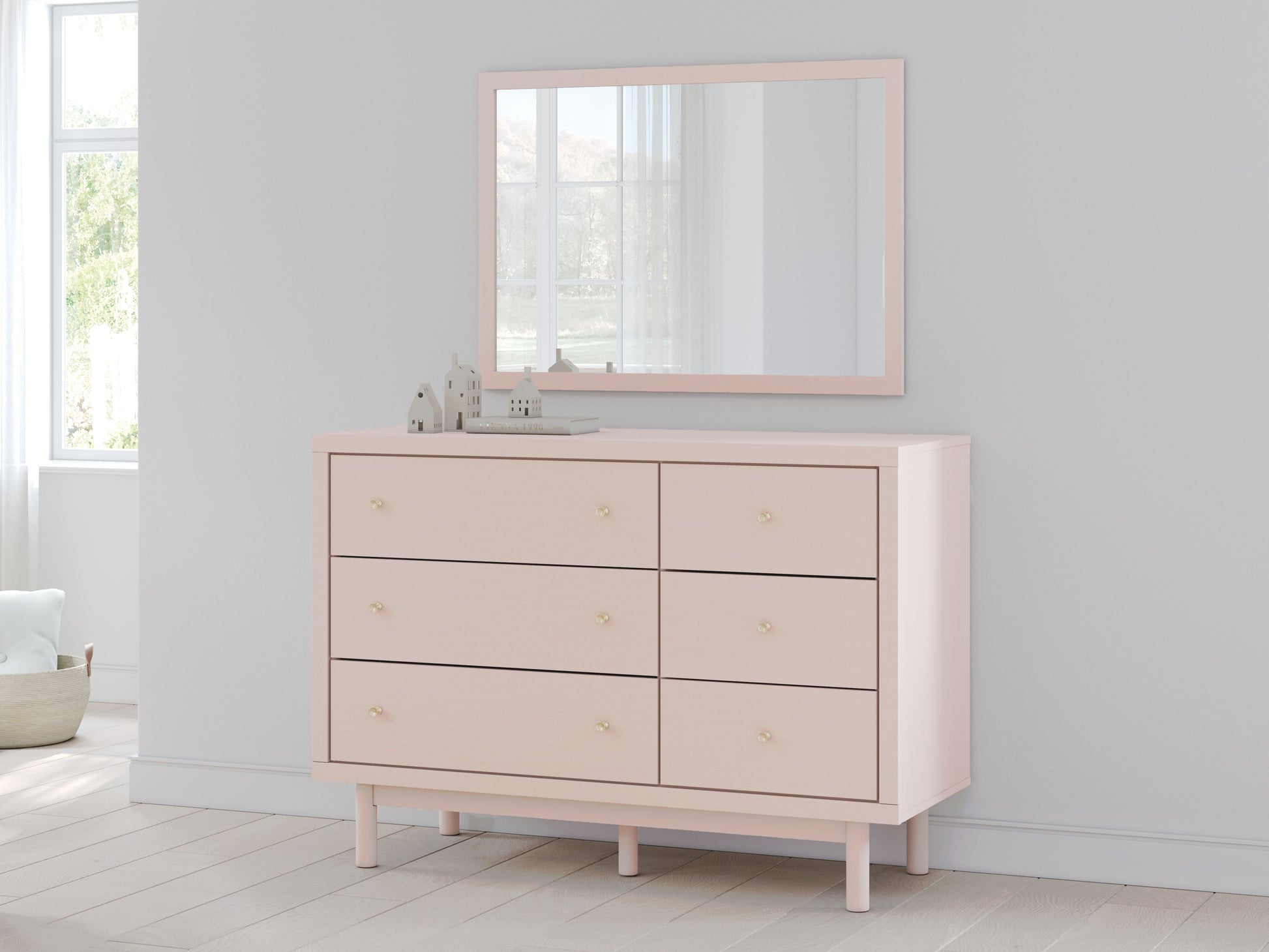Signature Design by Ashley® Wistenpine - Blush - Dresser And Mirror | Meri Furniture
